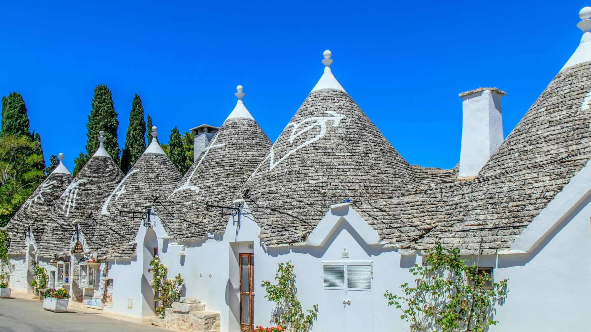 Die Trulli von Alberobello in Apulien. Foto von Edoardo Colombo