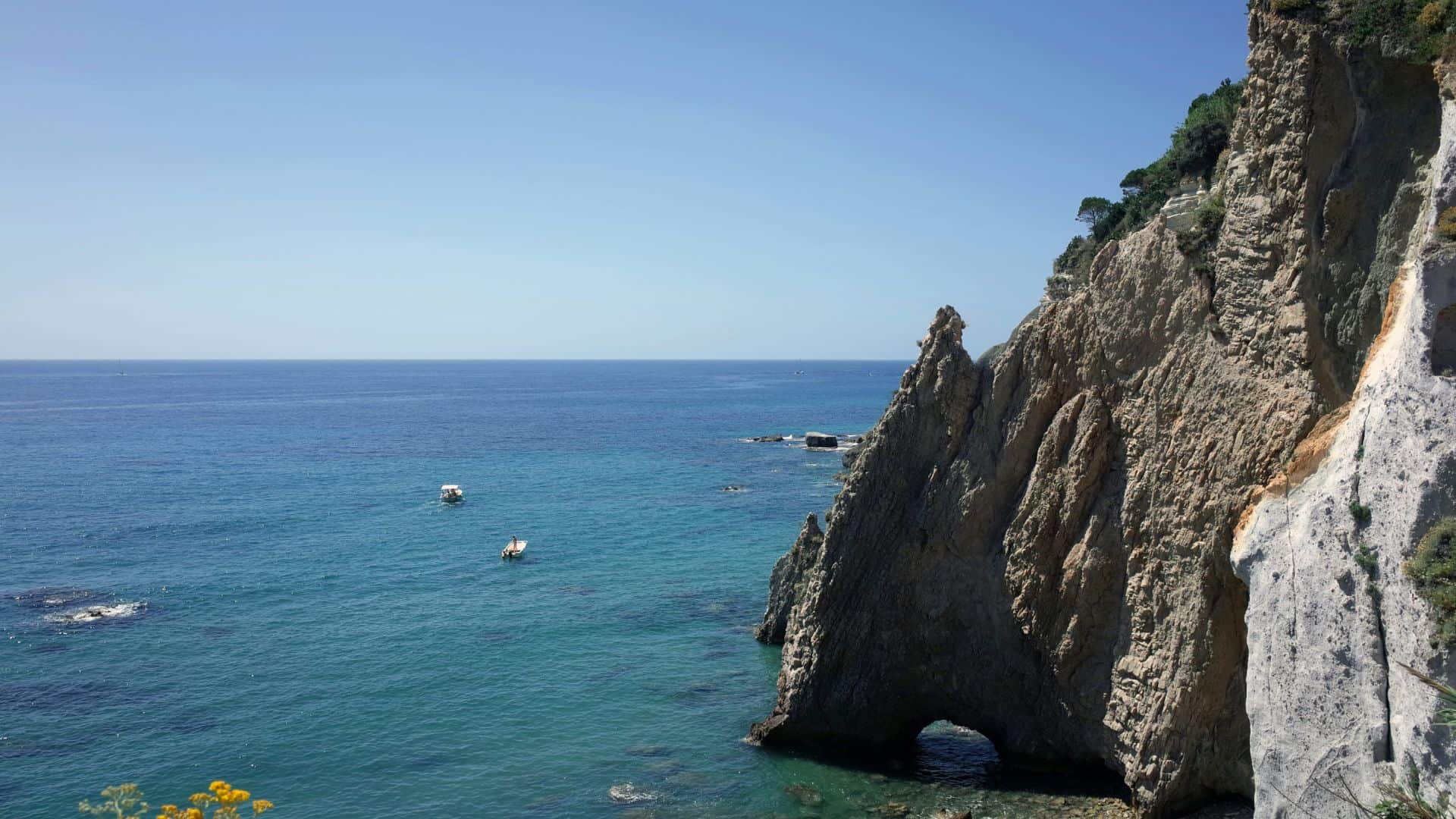 Luftaufnahme von Spiaggia del Prigioniero in Latium