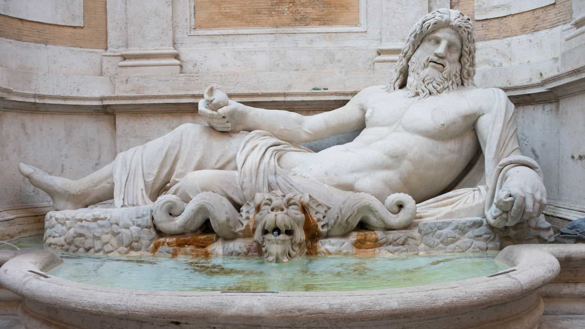 Eine Statue in den Kapitolinischen Museen