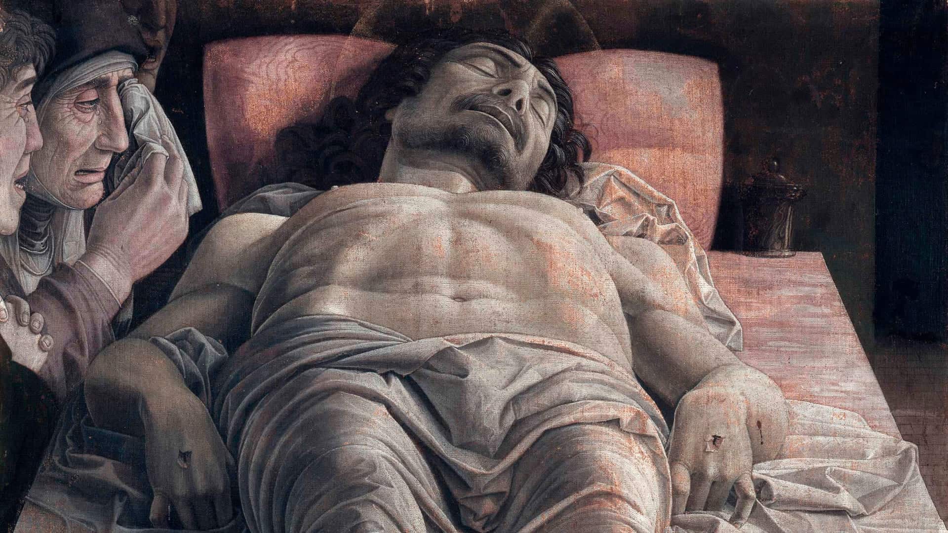 Der tote Christus von Andrea Mantegna in der Pinacoteca di Brera