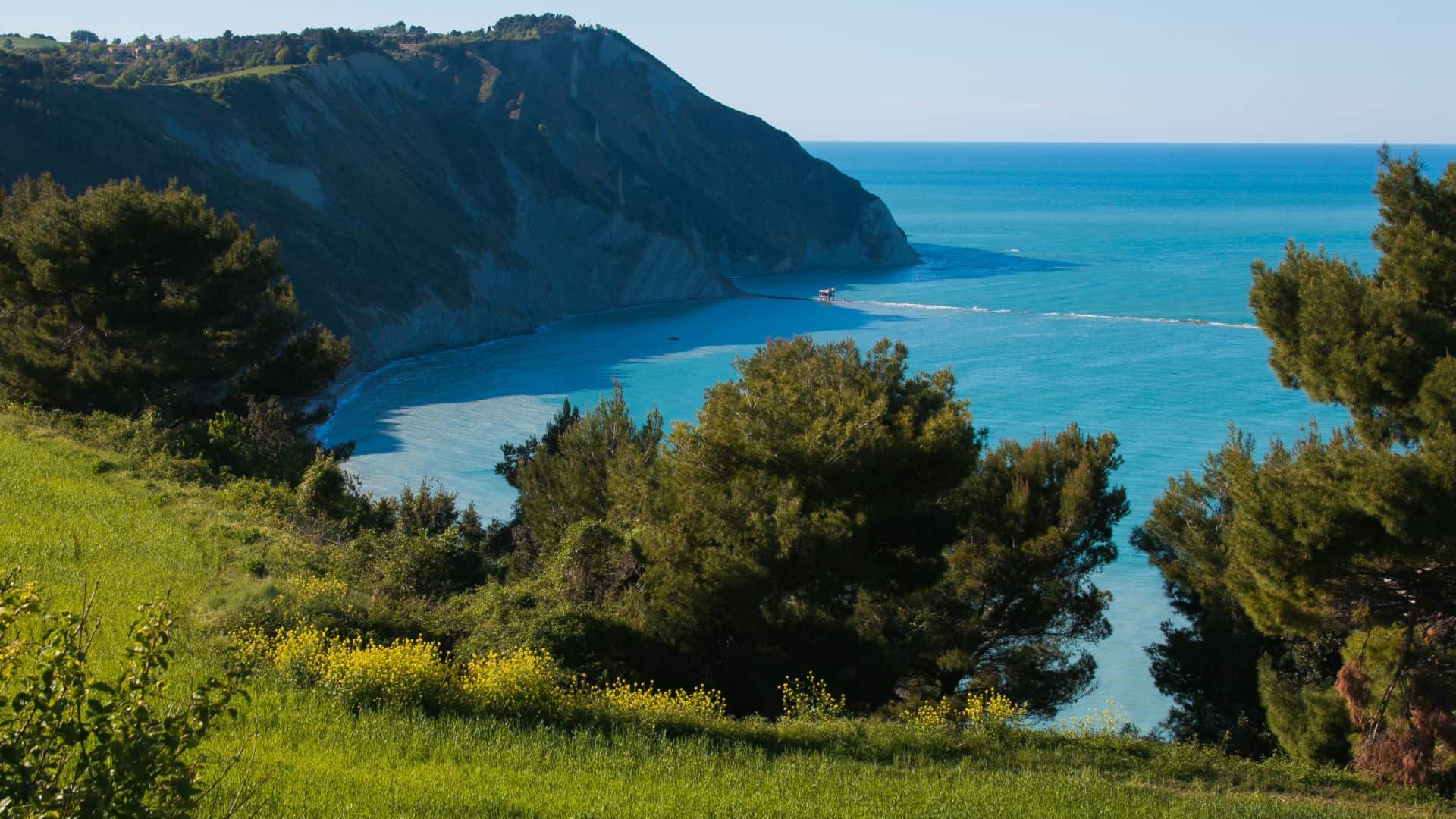Blick auf die Conero-Riviera