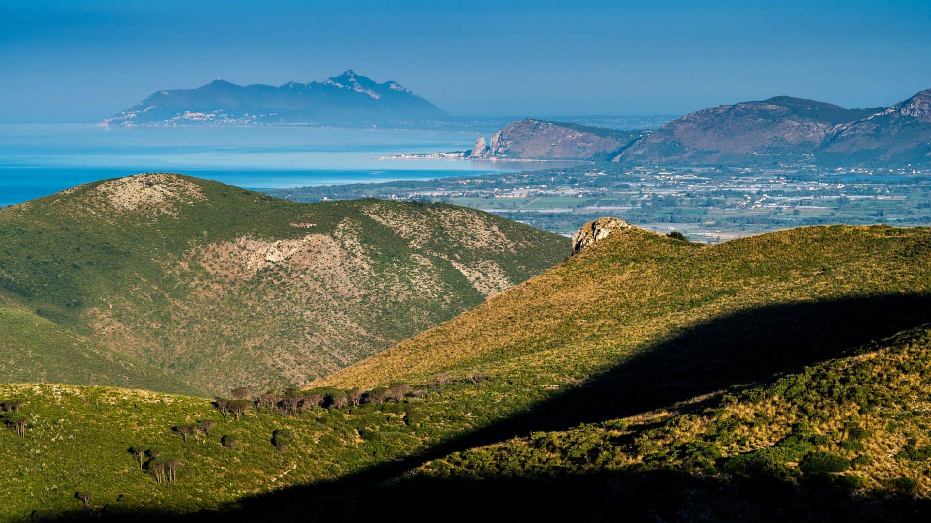 Panoramablick von der Insel Zannone in Latium
