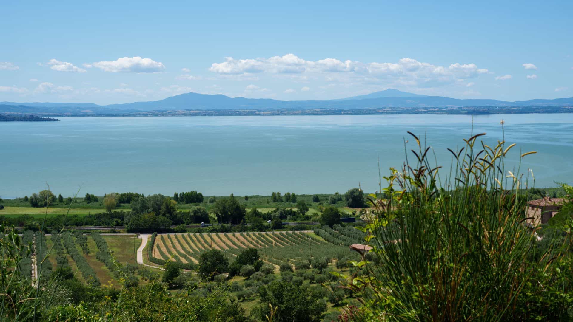 Der Trasimeno-See in Umbrien