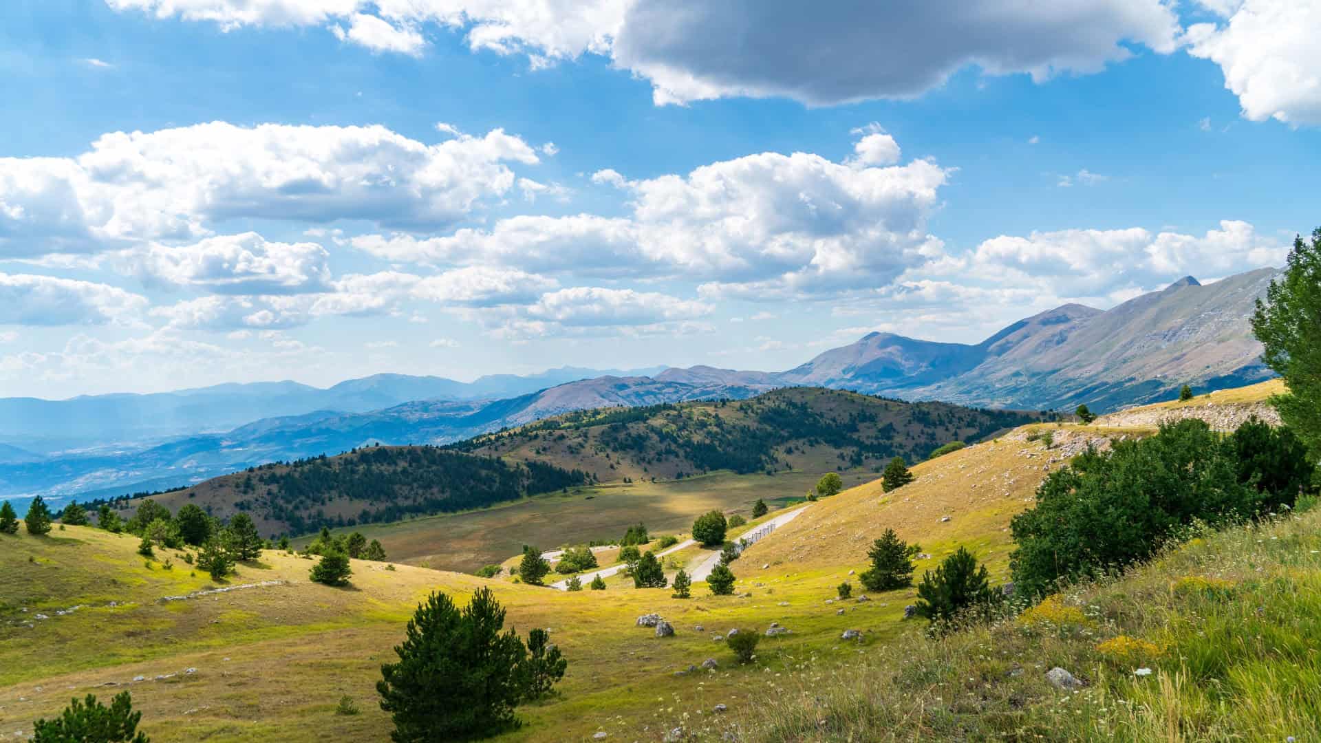 Panoramablick auf den Nationalpark Gran Sasso