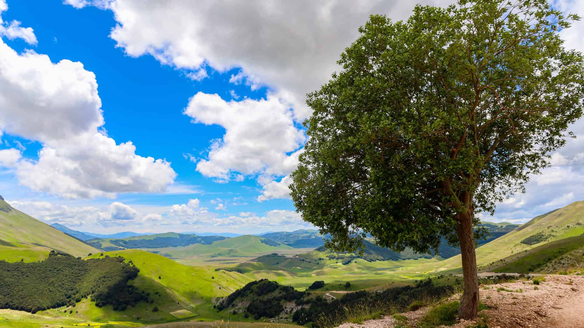 Panorama des Nationalparks Monti Sibillini