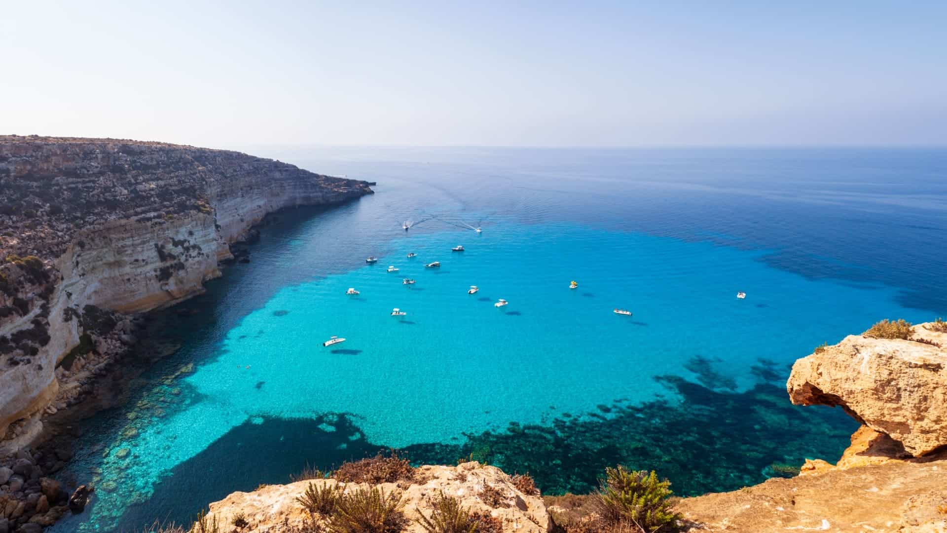 Das kristallklare Meer von Lampedusa