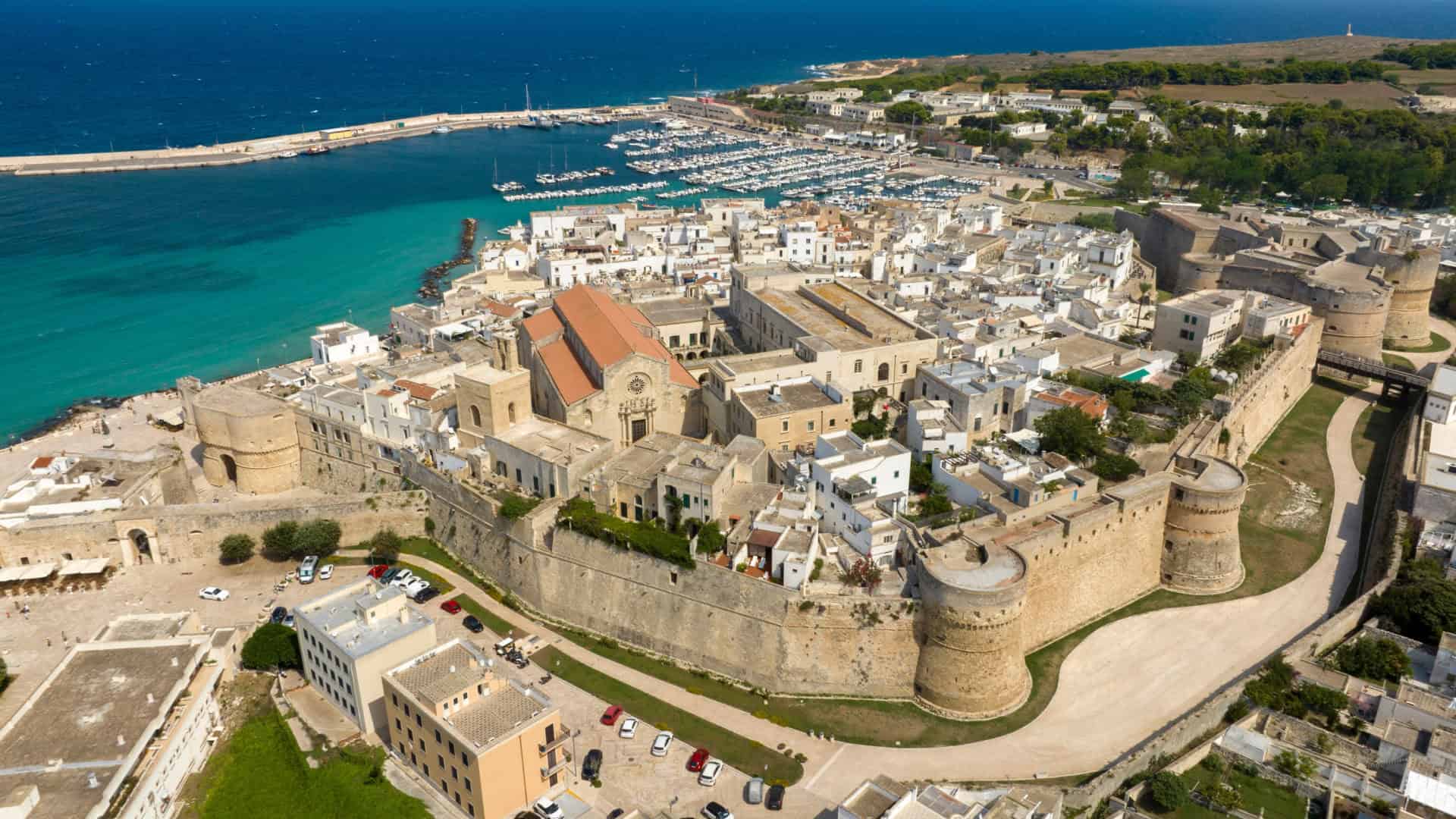 Luftaufnahme von Otranto