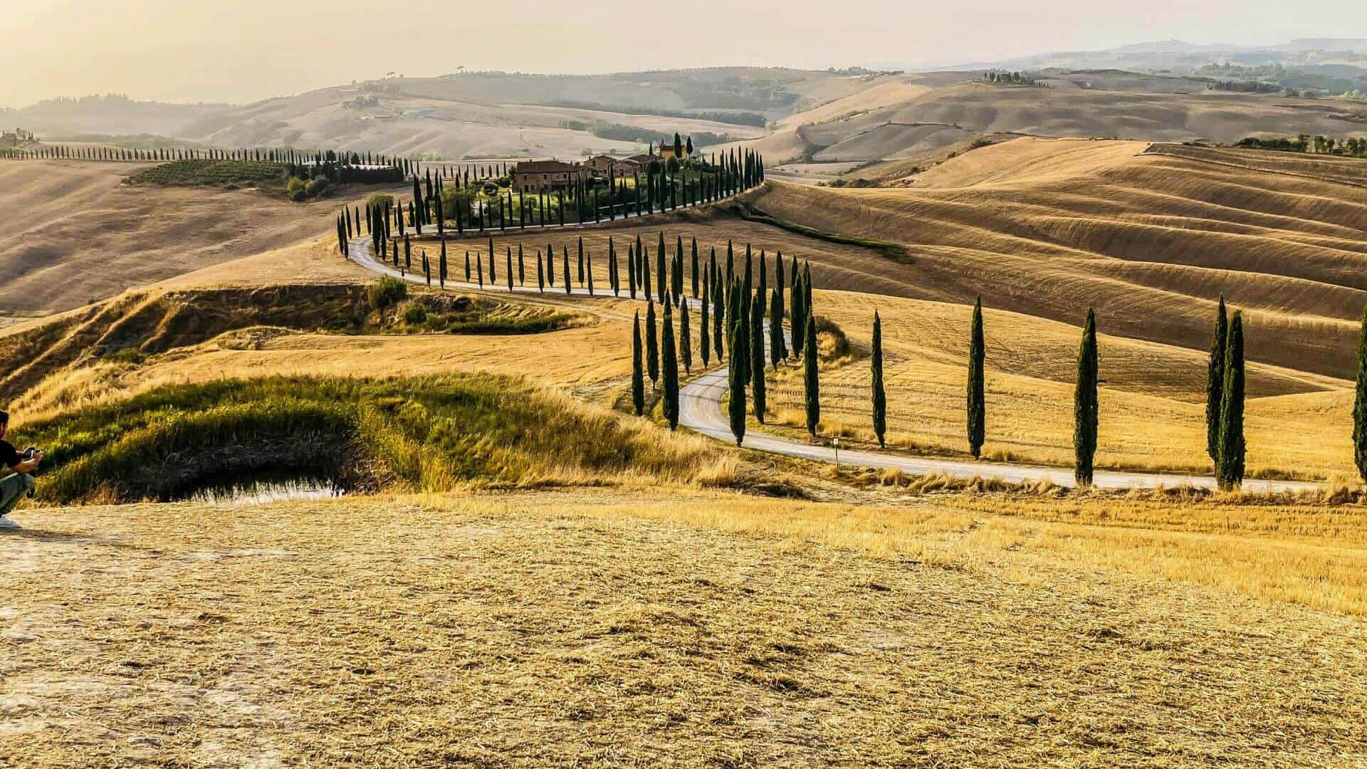 Tal der Val D'Orcia in der Toskana. Foto von Elia Pinzin