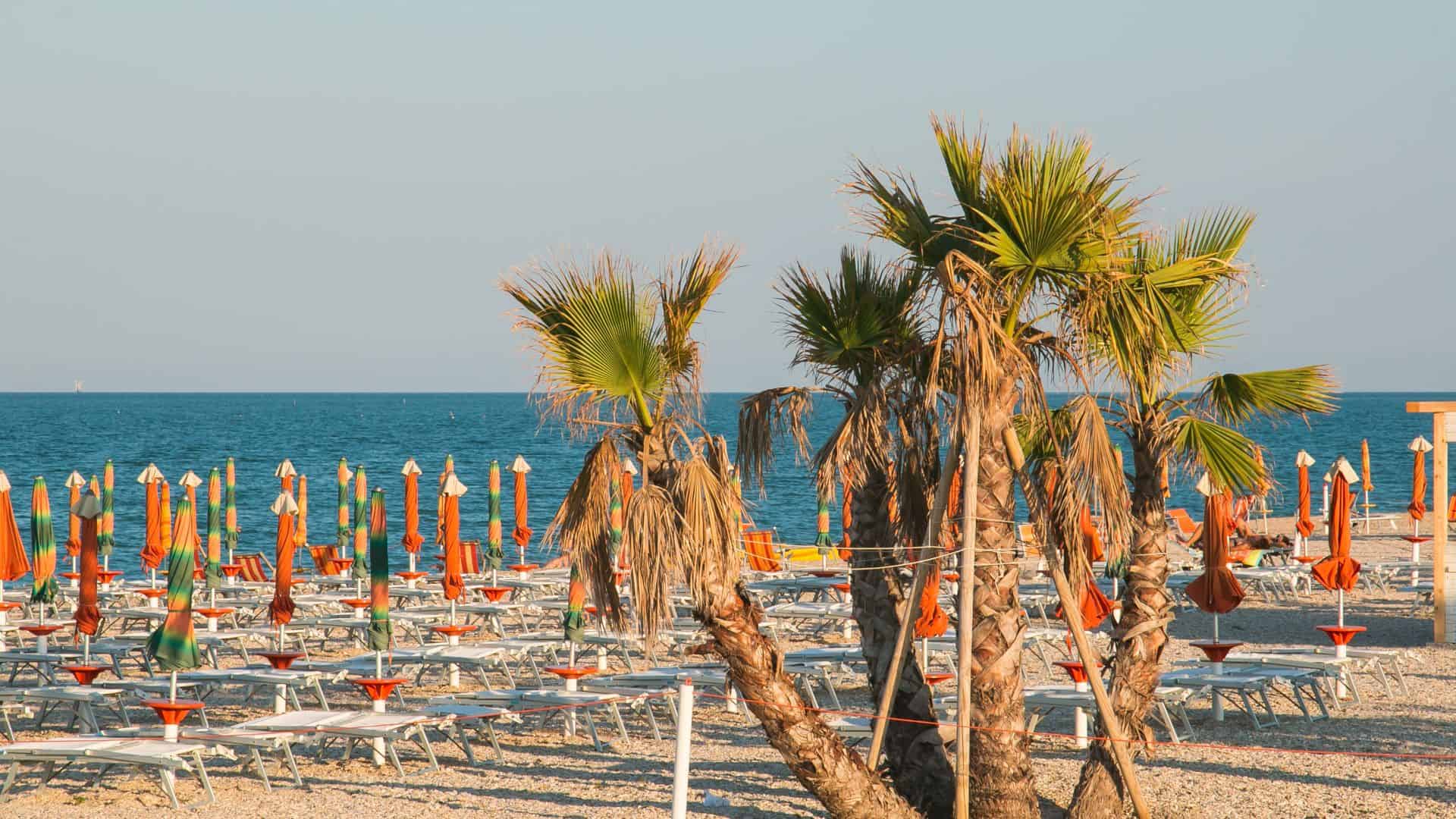 Der Strand von Civitanova Marche