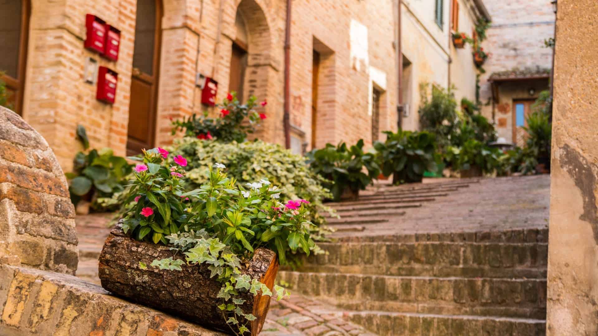 Die typischen Gassen von Recanati