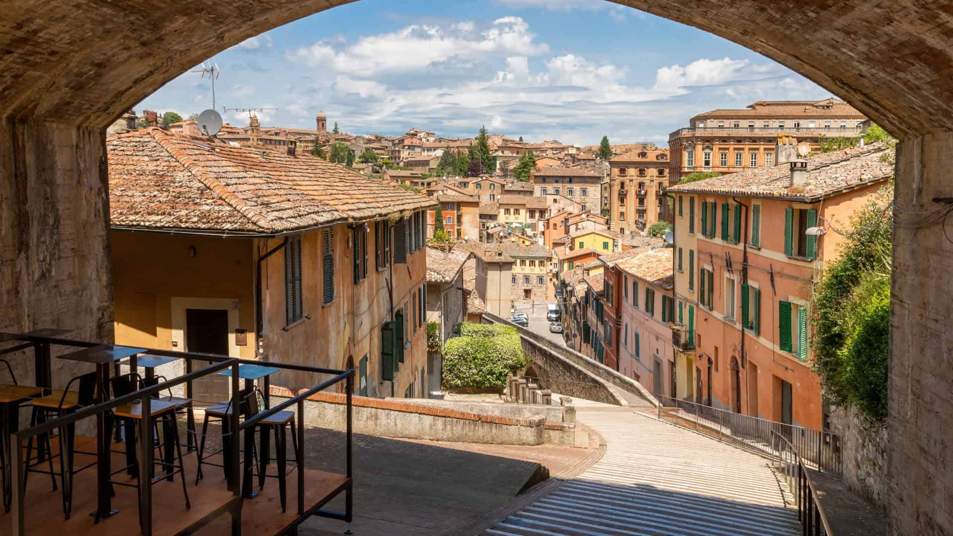 Blick auf die Stadt Perugia