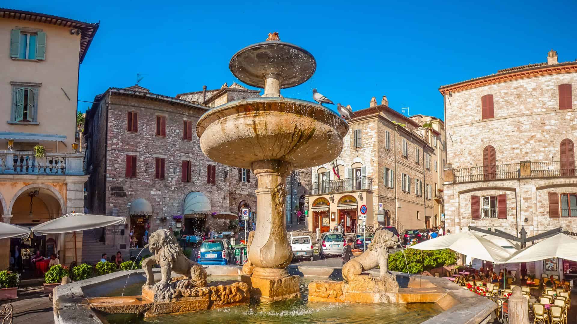 Piazza del Comune in Assisi