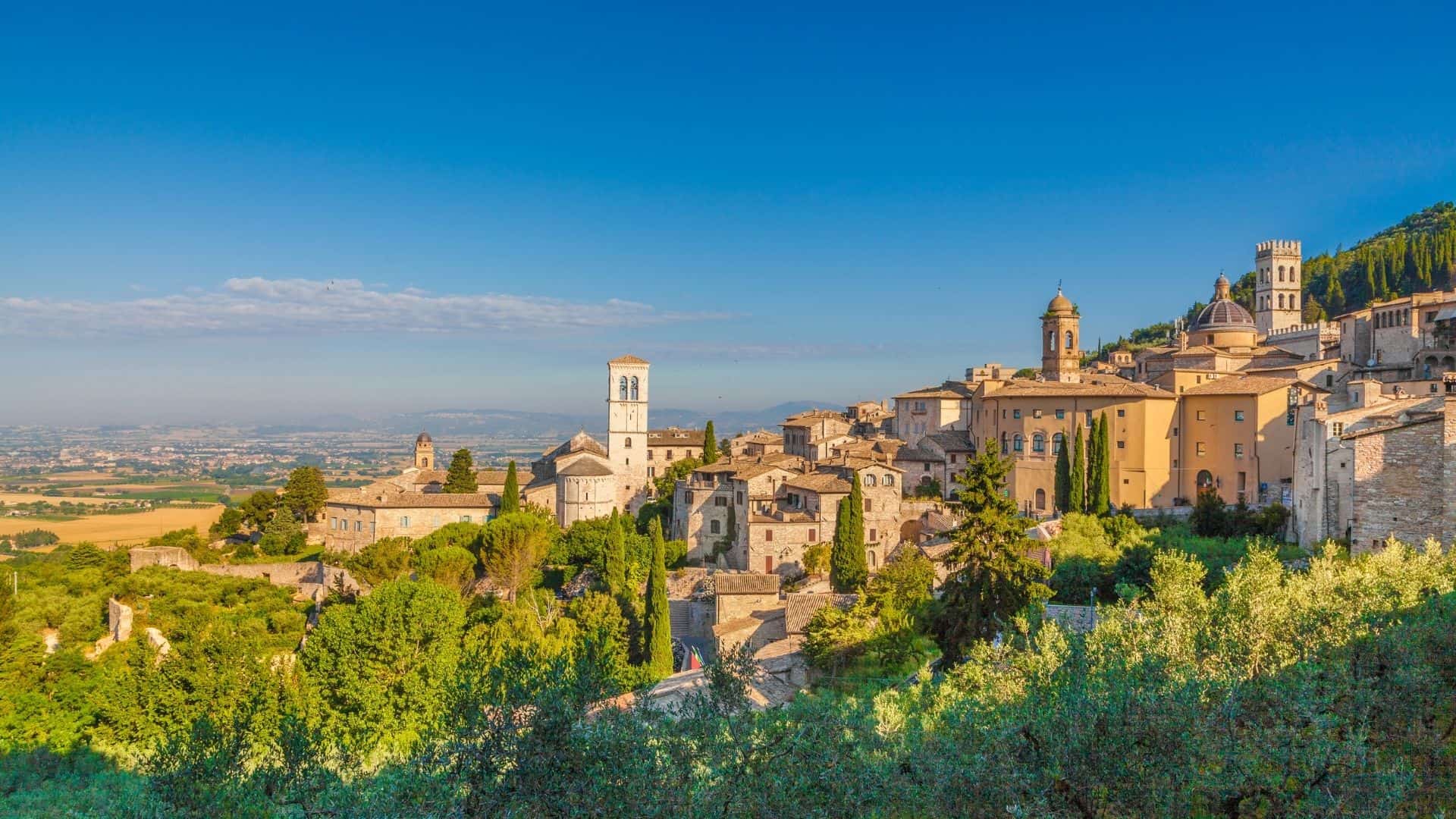Panoramablick auf Assisi