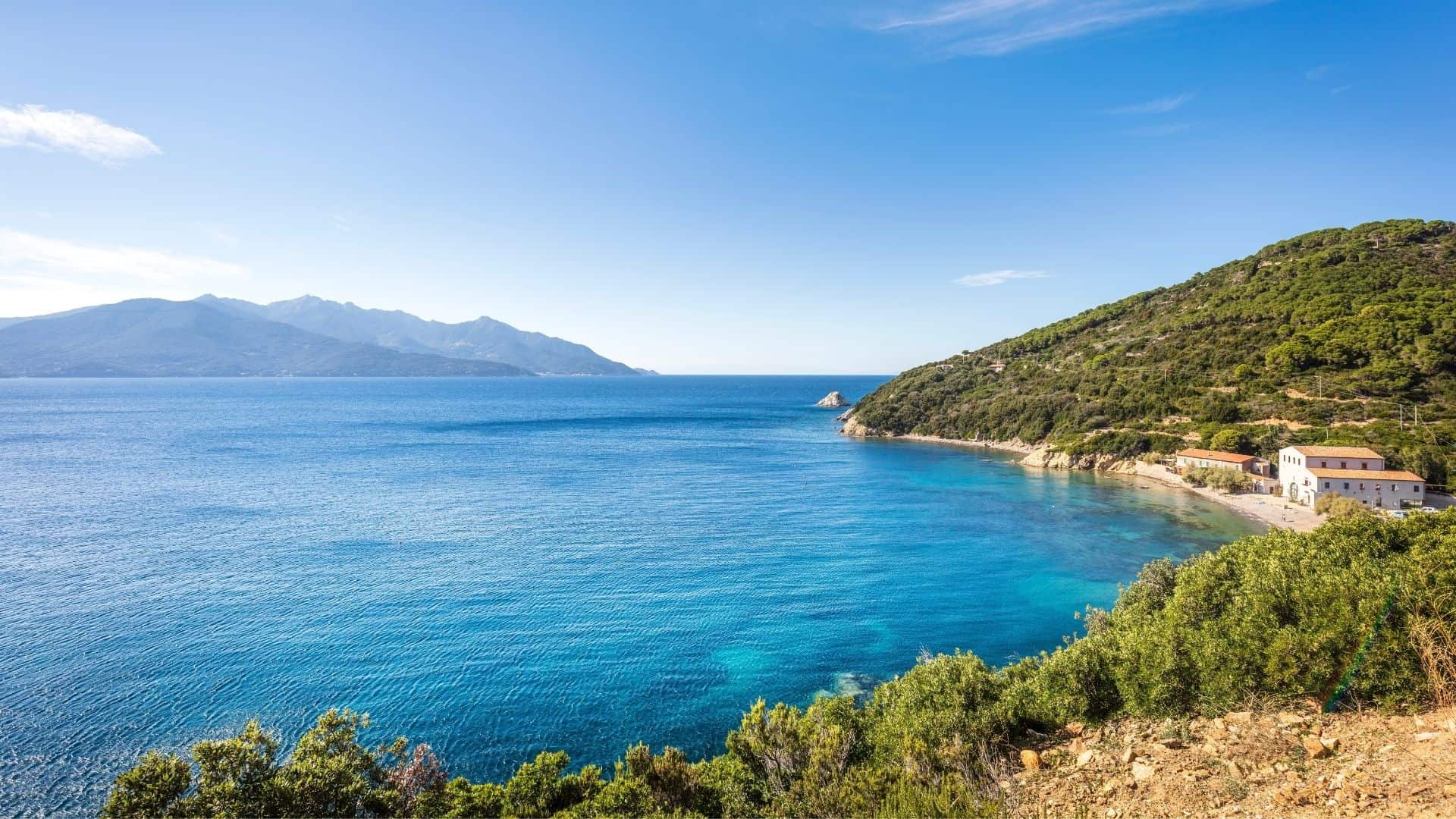 Die Küste der Insel Elba