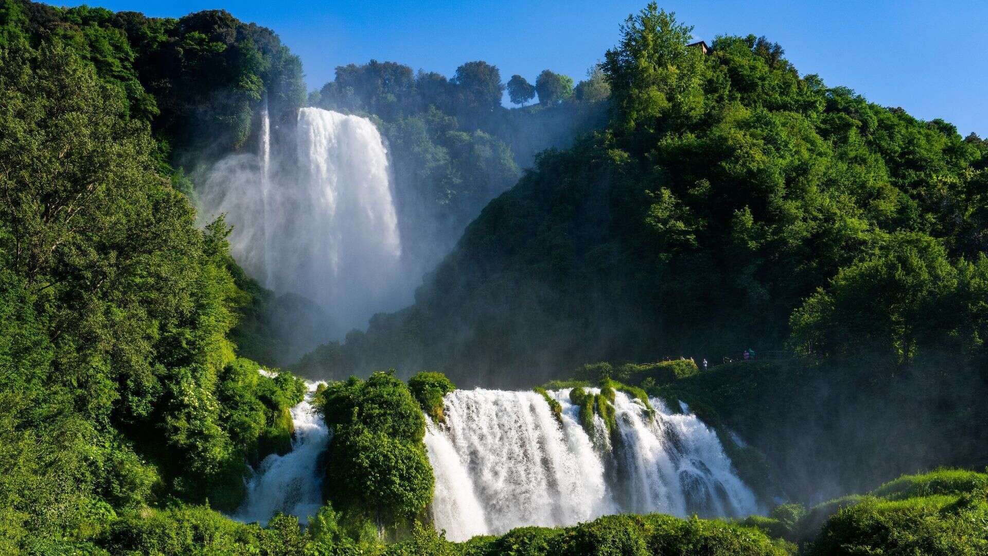 Der Marmore-Wasserfall