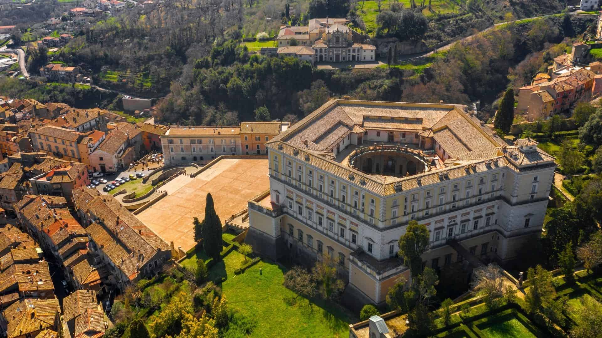 Villa Farnese von oben gesehen