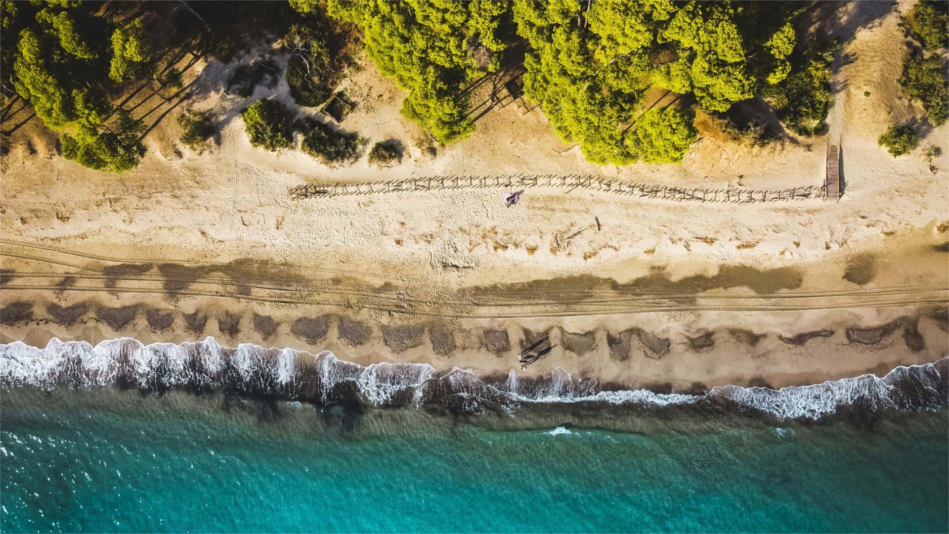 Ein Strand in Follonica