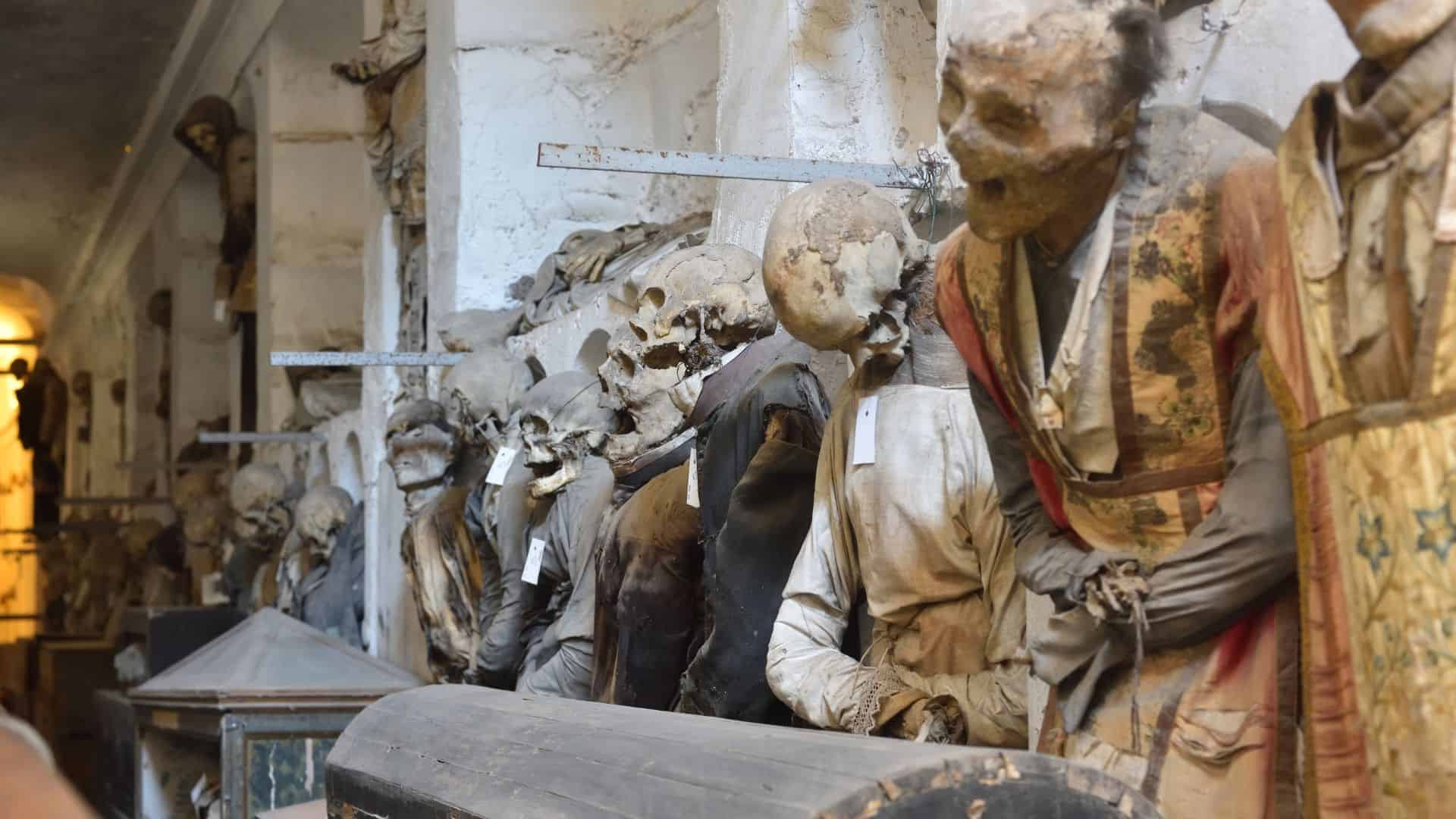 Innenraum der Kapuzinerkatakomben