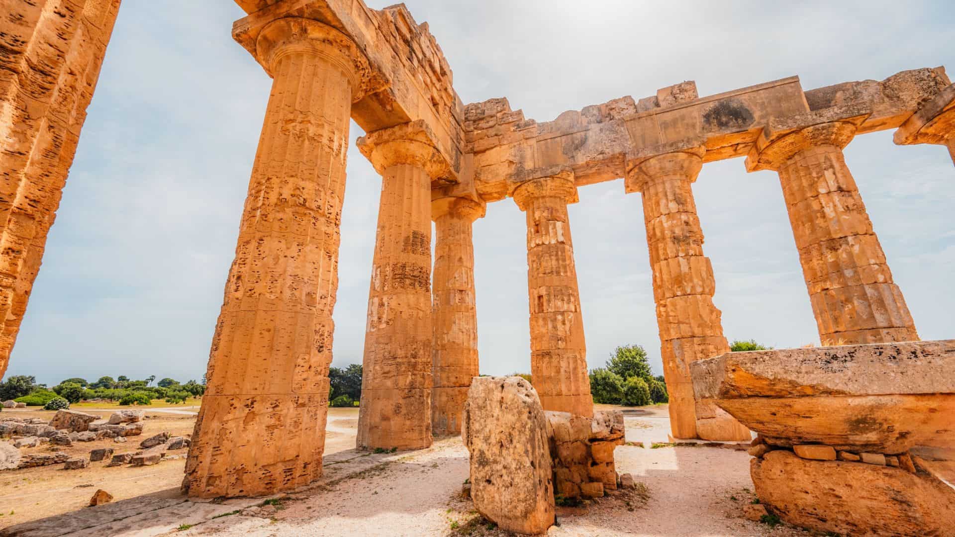 Tempel der Stadt Selinunte in Sizilien