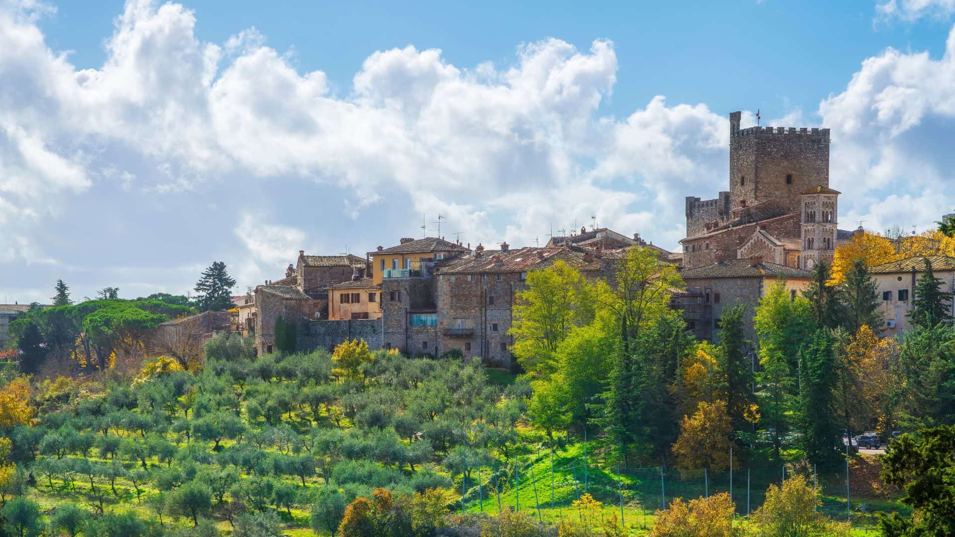 Panoramablick auf Castellina in Chianti