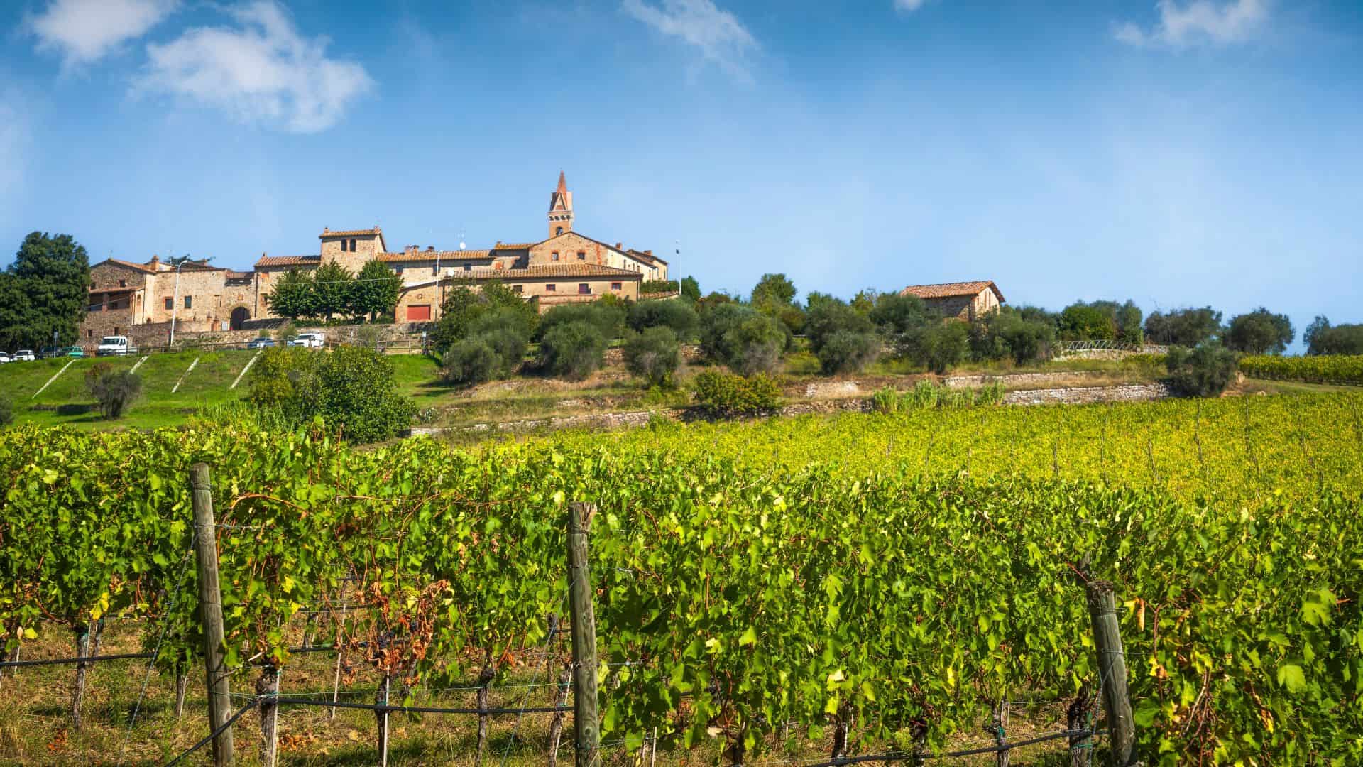 Panoramablick auf San Gusmè