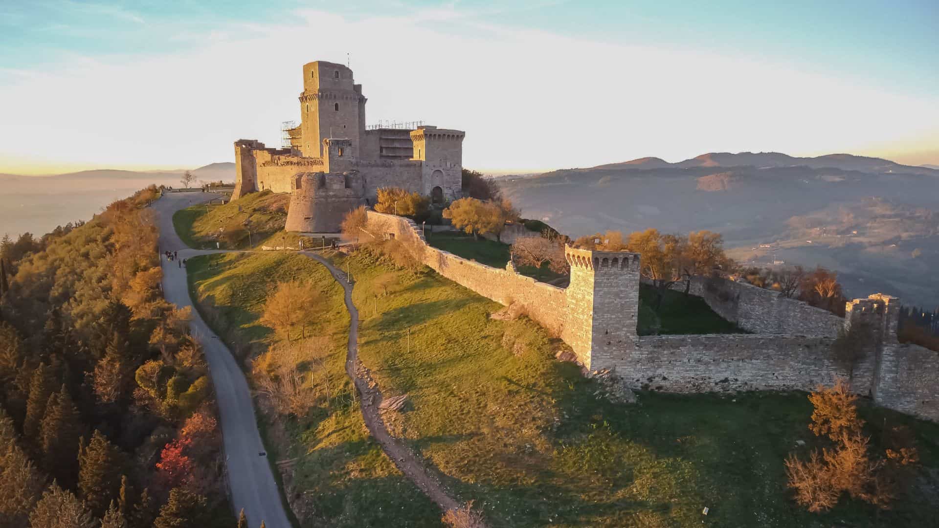 Die Rocca Maggiore in Assisi