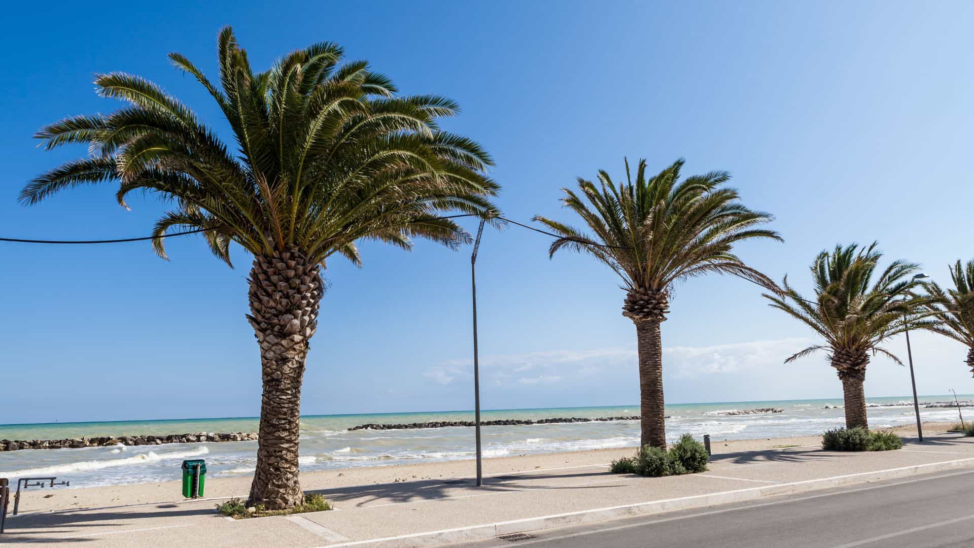 Die Uferpromenade von San Benedetto del Tronto