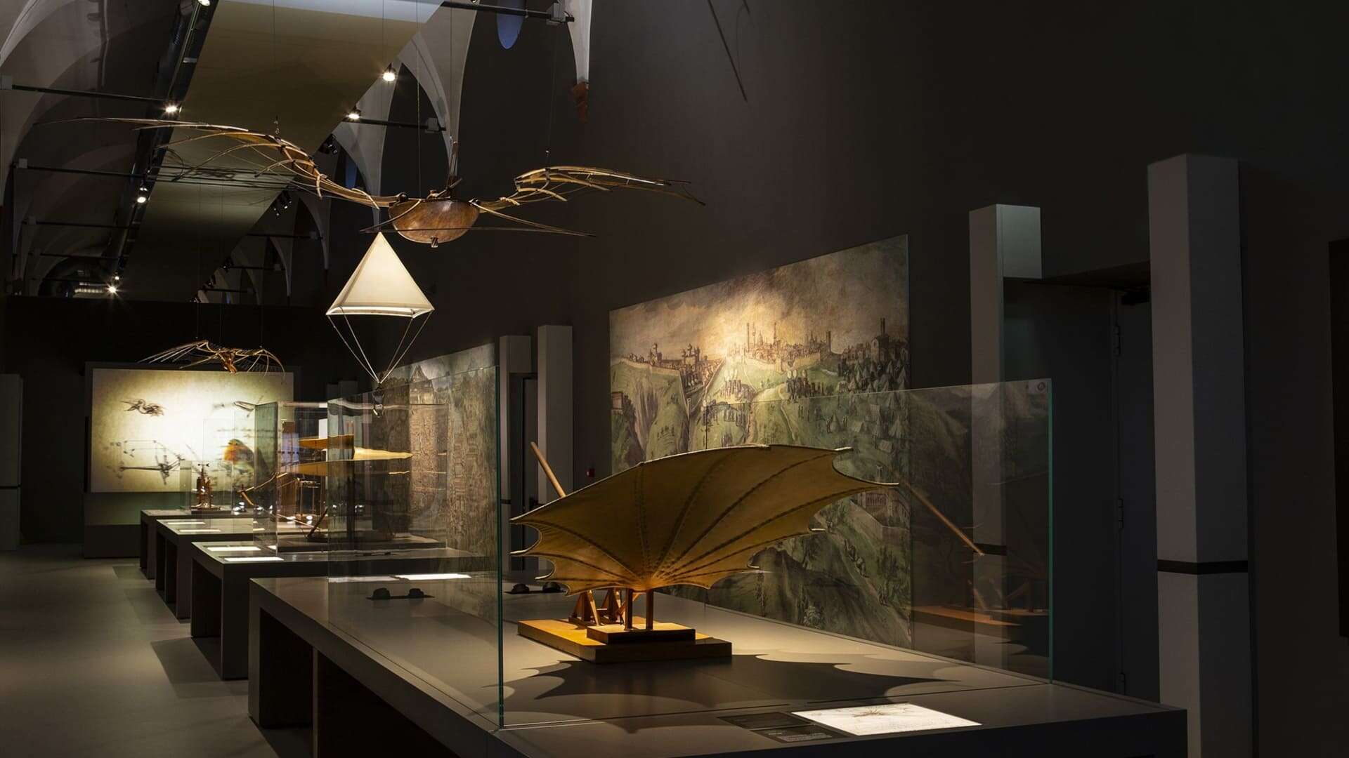 Innenraum des Leonardo-Da-Vinci-Museums in Mailand. Foto von Museoscienza53
